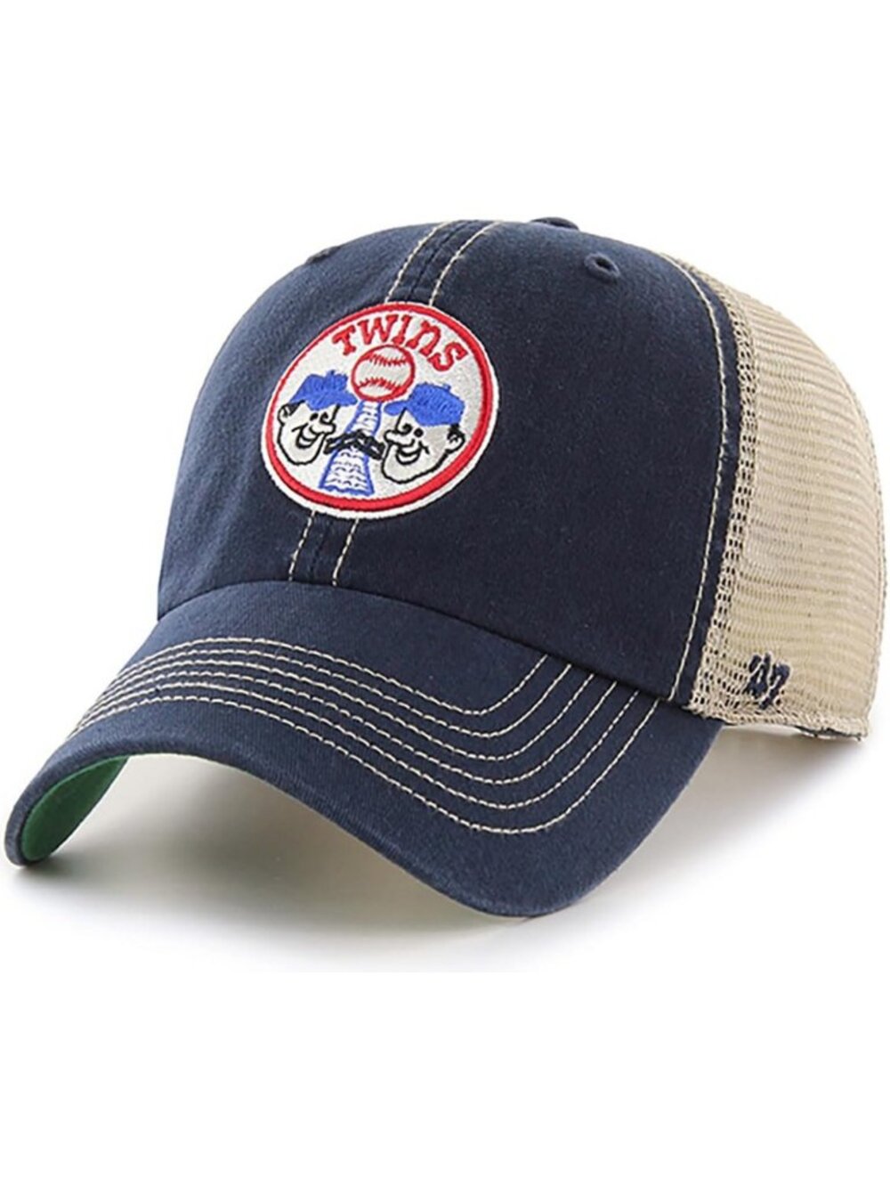 Adjustable Mesh Trucker Hat with MLB Logo | Cooperstown Style | One Size Fits